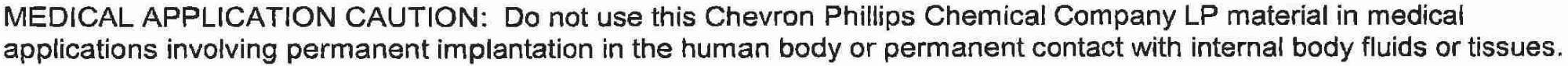 MSDS warning for Bard Marlex polypropylene